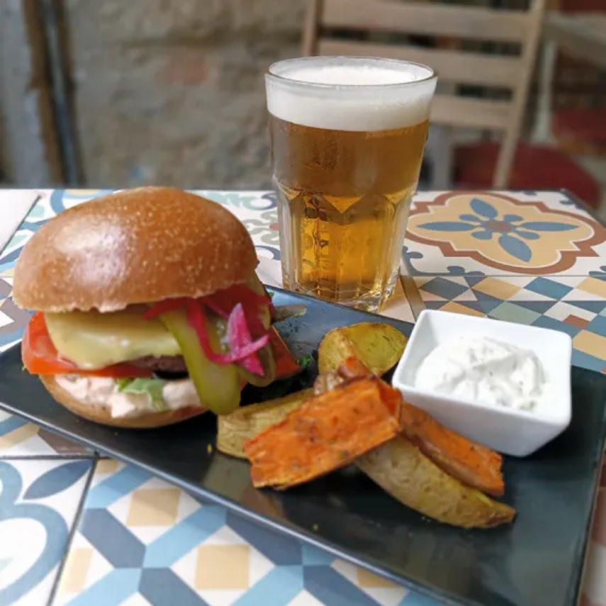 Vegan Burger menu Madrid
