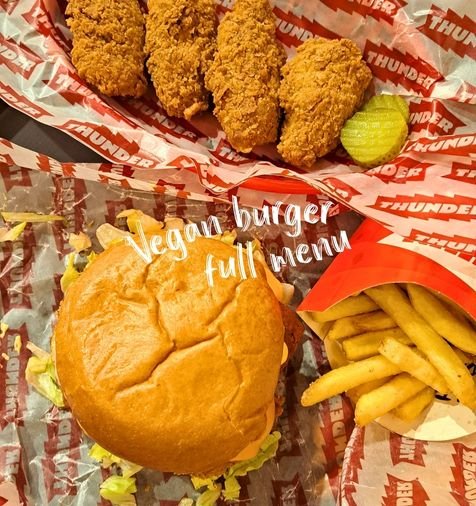 thunder vegan burger
